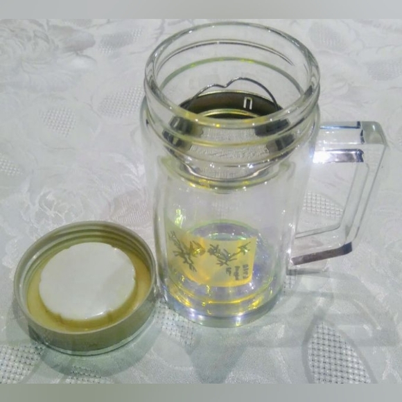 Art glass unique portable drinking ware, thermos and strainer. - Picture 6 of 14